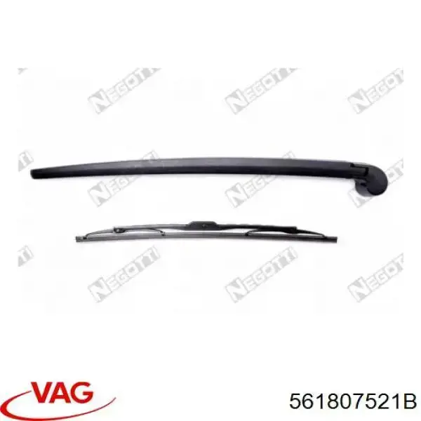 561807521B VAG Spoiler do pára-choque traseiro