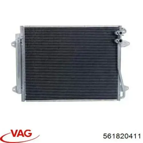 561820411 VAG Radiador de aparelho de ar condicionado