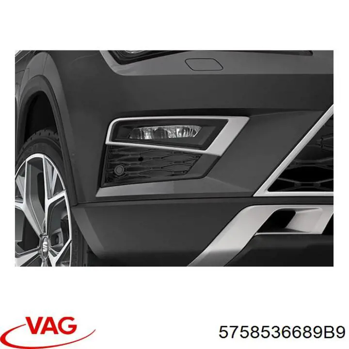 Compre 5758536689B9 VAG Grelha do radiador