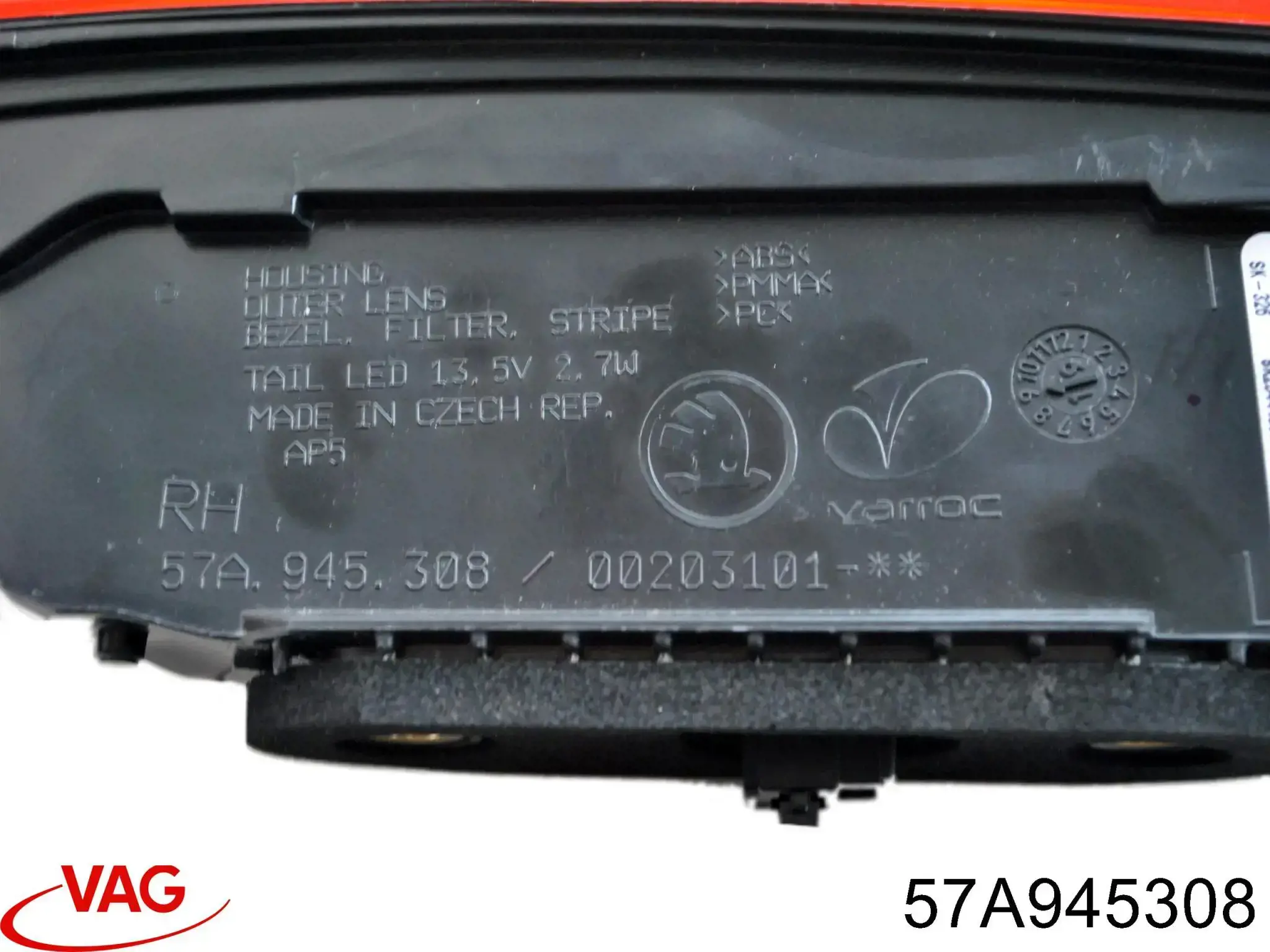 Lanterna traseira direita VAG 57A945308 preço, a partir de 148,12 USD