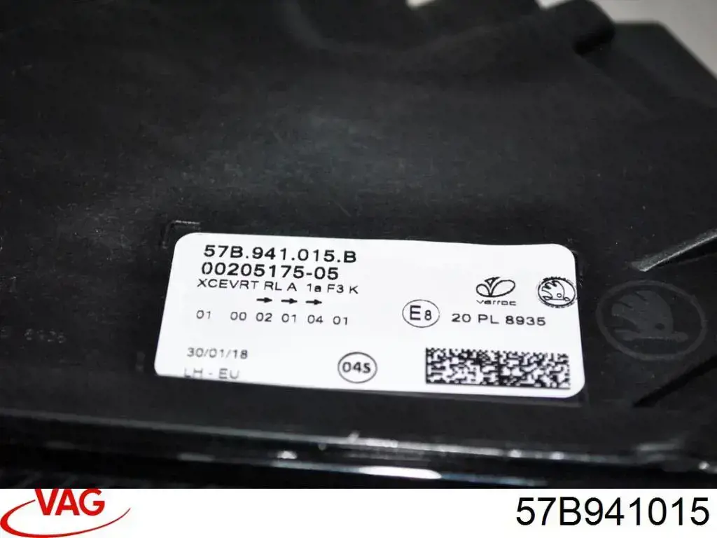 Luz esquerda VAG 57B941015 preço, a partir de 336,05 USD