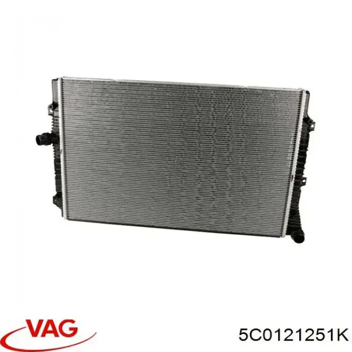 Compre 5C0121251K VAG Radiador de esfriamento de motor