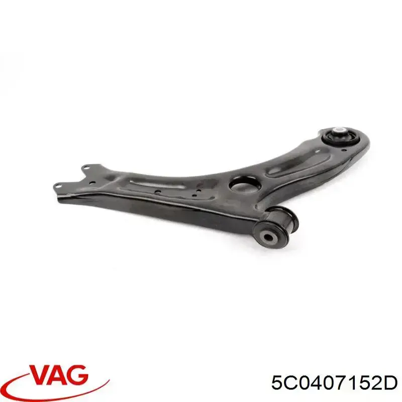 5C0407152D VAG Braço oscilante inferior direito de suspensão dianteira