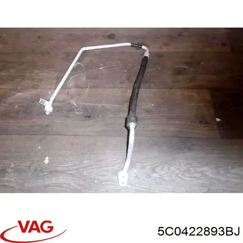 5C0422893BJ VAG Mangueira da Direção hidrâulica assistida de pressão alta desde a bomba até a régua (do mecanismo)