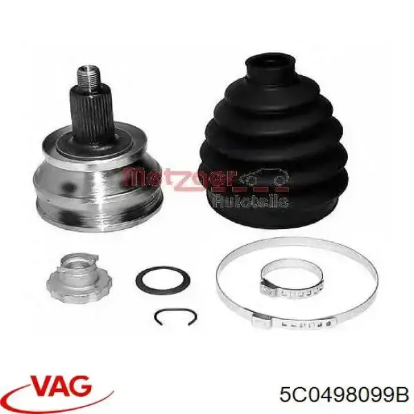 5C0498099B VAG Junta homocinética externa dianteira