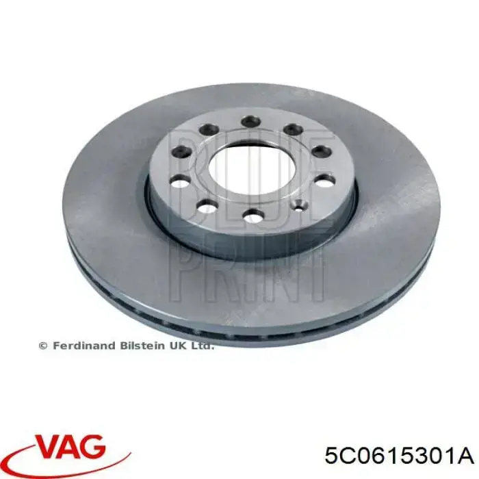 Disco do freio dianteiro VAG 5C0615301A preço, a partir de 43,06 USD