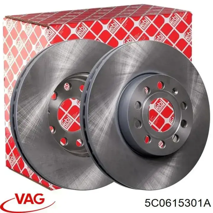 Compre 5C0615301A VAG Disco do freio dianteiro