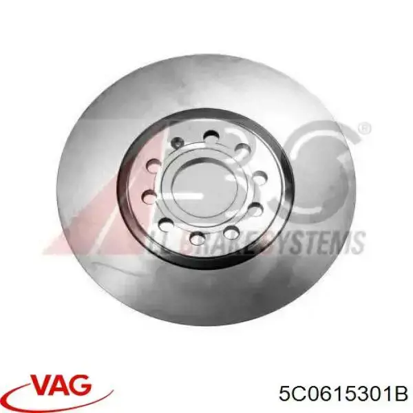 Compre 5C0615301B VAG Disco do freio dianteiro