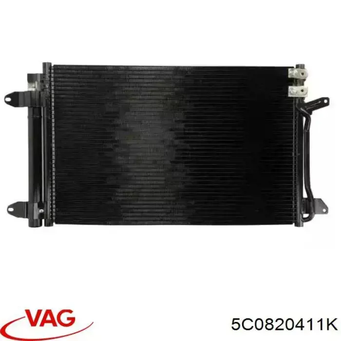 5C0820411K VAG Radiador de aparelho de ar condicionado