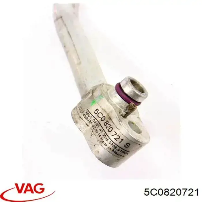 5C0820721 VAG Mangueira de aparelho de ar condicionado, desde o compressor até o radiador