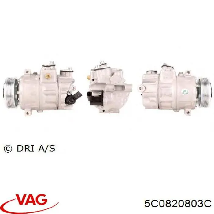 5C0820803C VAG Compressor de aparelho de ar condicionado