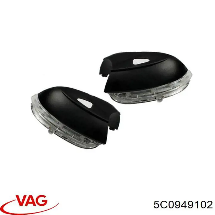 5C0949102 VAG Pisca-pisca de espelho direito