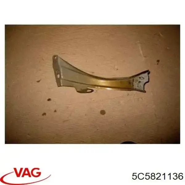 5C5821136 VAG Consola dianteira de fixação do pára-lama dianteiro direito