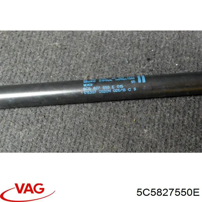 Amortecedor de tampa de porta-malas (de 3ª/5ª porta traseira) VAG 5C5827550K preço, a partir de 28,53 USD