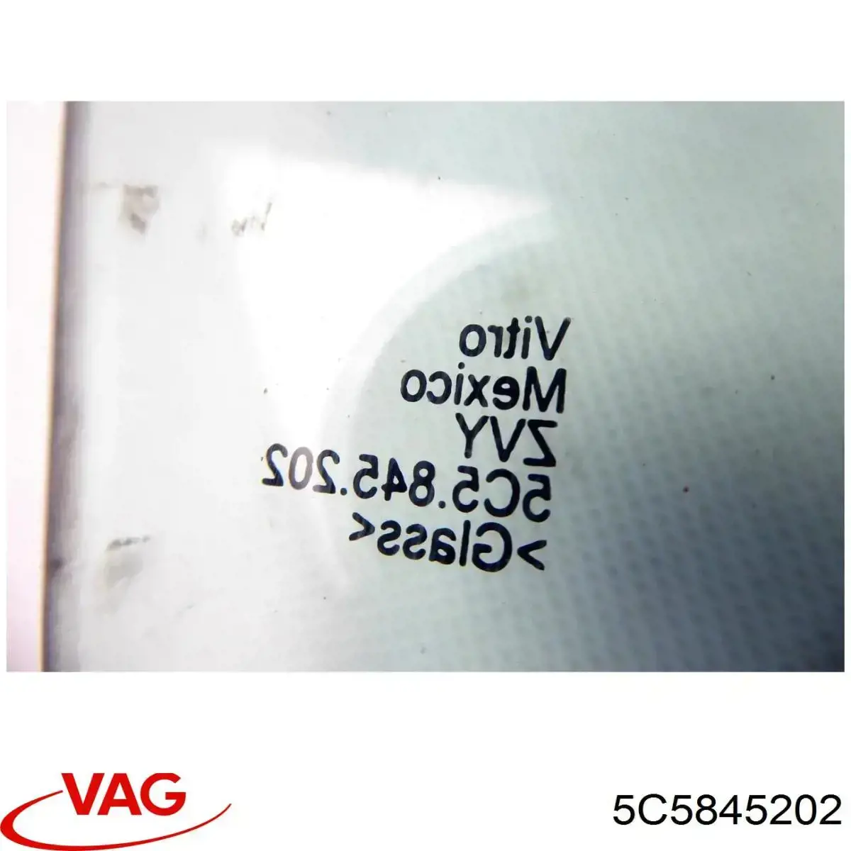 5C5845202 VAG Vidro da porta dianteira direita