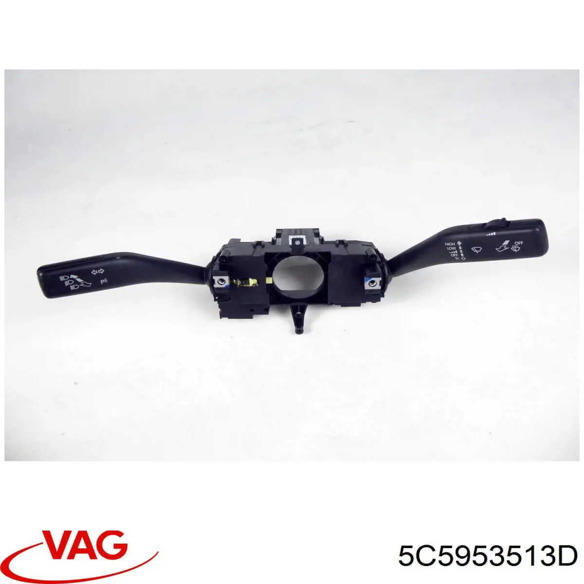 5C5953513D VAG Comutador instalado na coluna da direção, montado