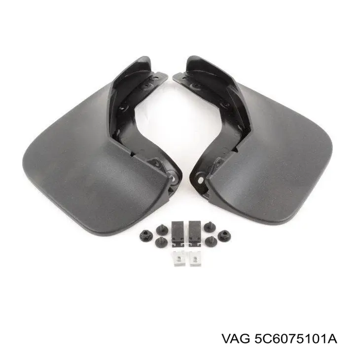 Protetores de lama traseiros, kit Volkswagen Jetta VI 162, 163, AV3, AV2, AY2, AY3
