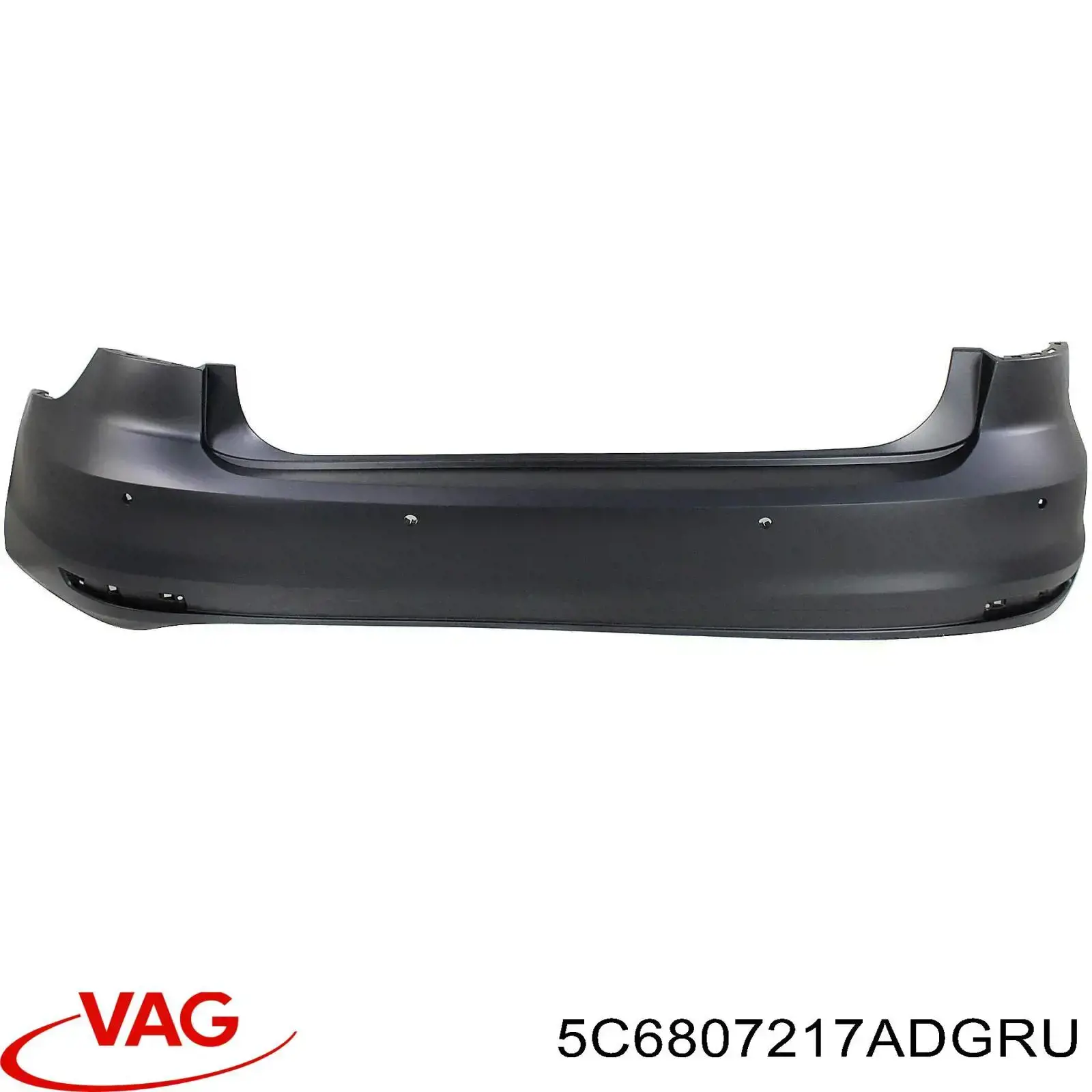 5C6807217ADGRU VAG Pára-choque dianteiro