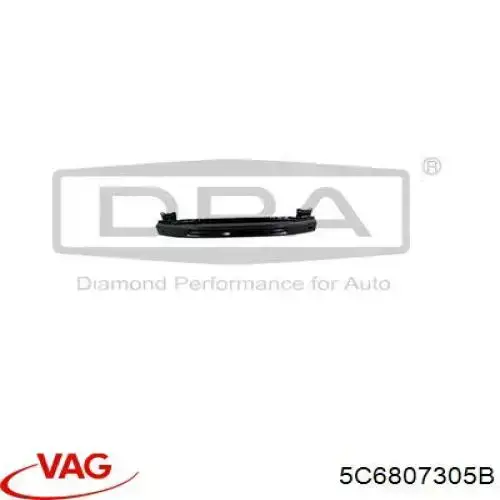 5C6807305B VAG Reforçador do pára-choque traseiro