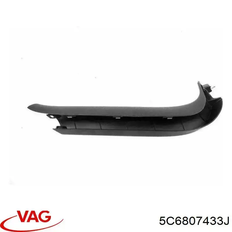 5C6807433J VAG Spoiler do pára-choque traseiro