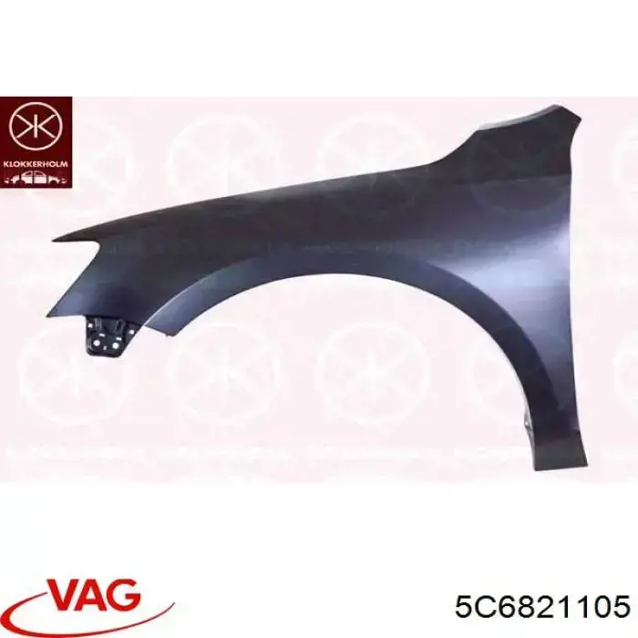 Compre 5C6821105 VAG Pára-lama dianteiro esquerdo