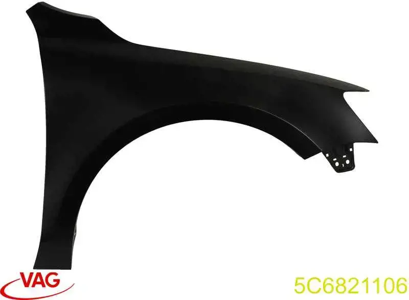 5C6821106 VAG Pára-lama dianteiro direito