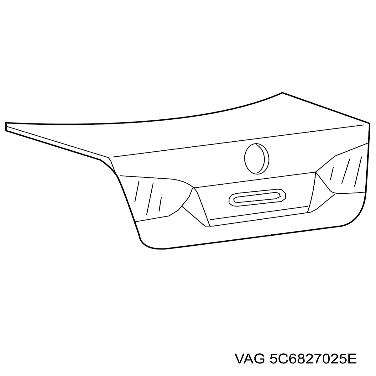 Tampa de porta-malas VAG 5C6827025E preço, a partir de 771,60 USD