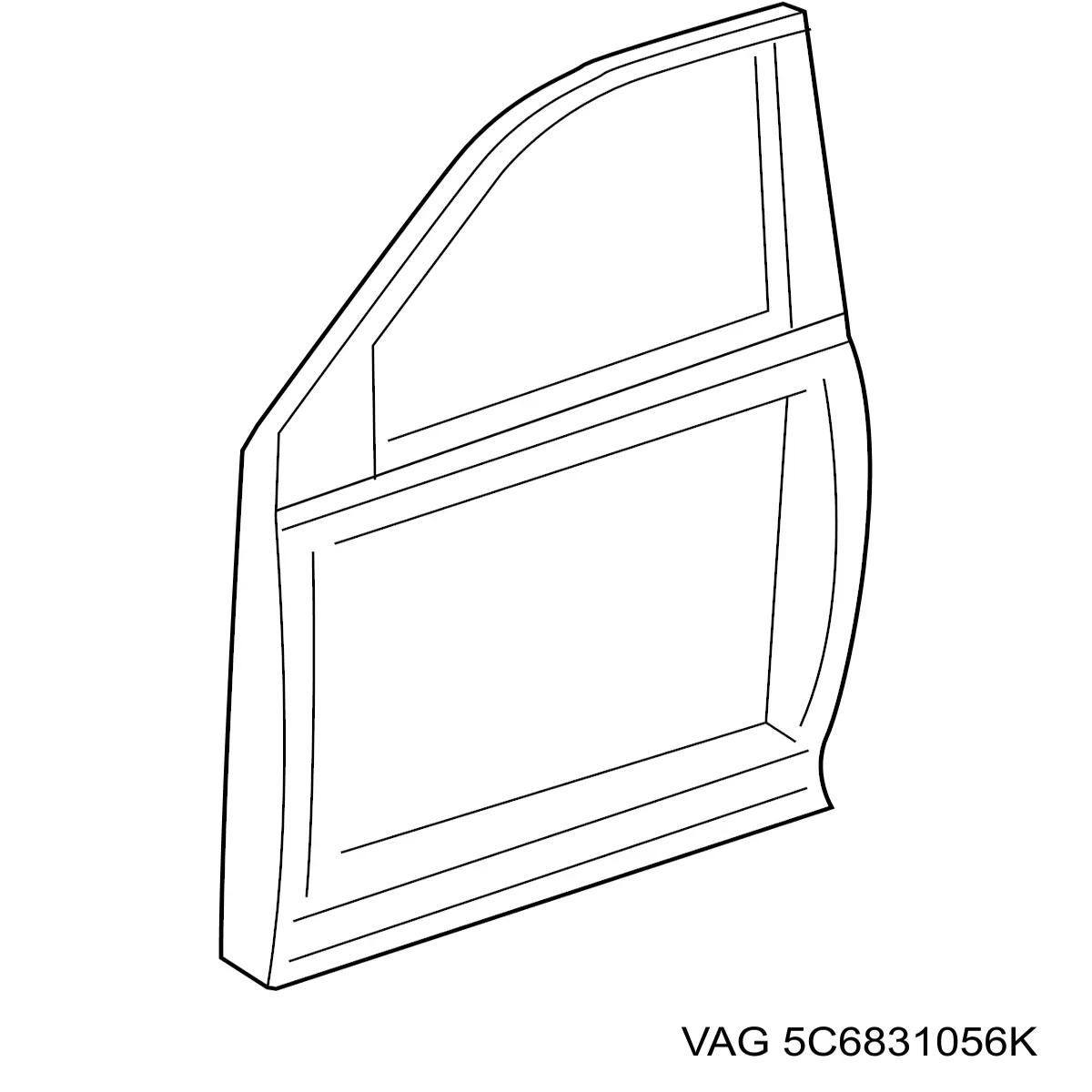 Porta dianteira direita VAG 5C6831056K preço, a partir de 951,68 USD