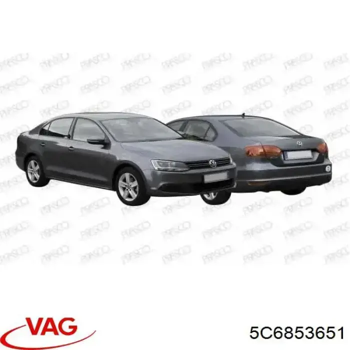 Grelha do radiador VAG 5C6853651 preço, a partir de 57,88 USD