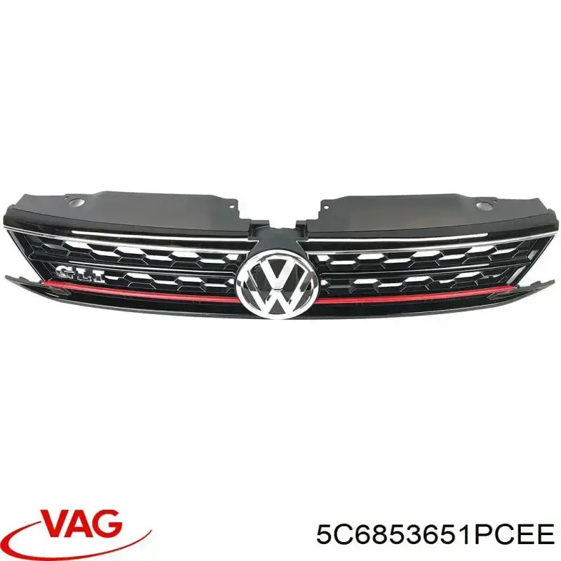 Grelha do radiador VAG 5C6853651PCEE preço, a partir de 86,52 USD