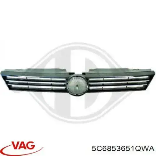 5C6853651QWA VAG Grelha do radiador