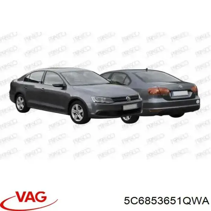 Grelha do radiador VAG 5C6853651QWA preço, a partir de 58,06 USD