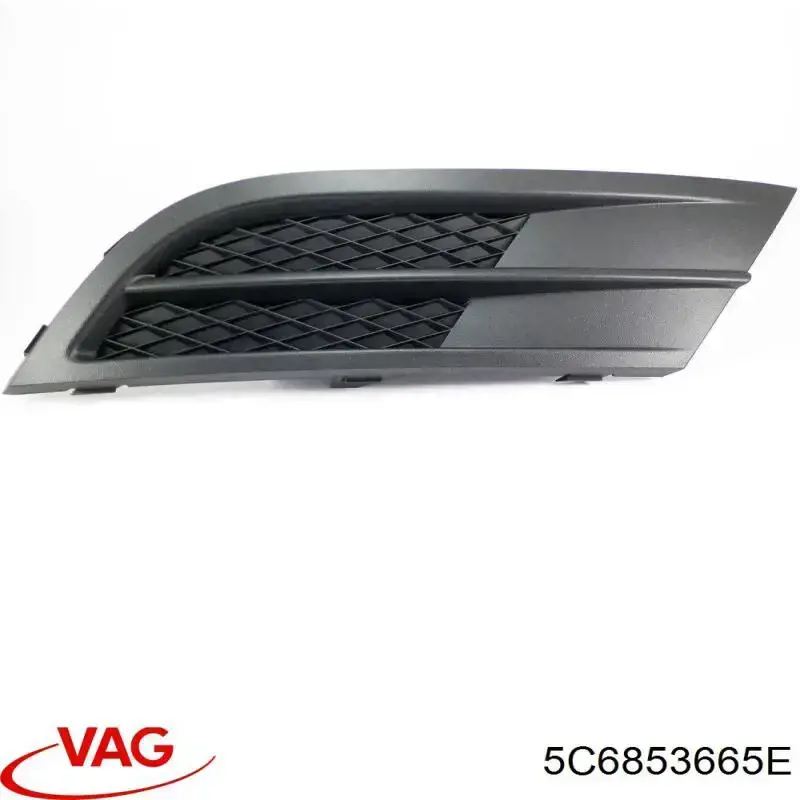 Tampão (grelha) das luzes de nevoeiro do pára-choque dianteiro esquerdo VAG 5C6853665E preço, a partir de 7,75 USD