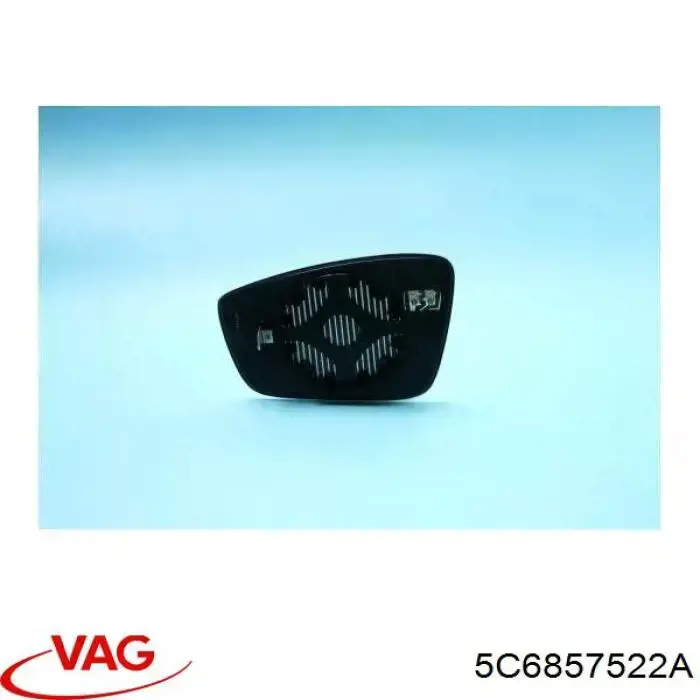 5C6857522A VAG Elemento espelhado do espelho de retrovisão direito