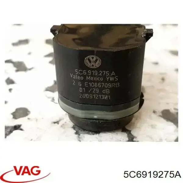 5C6919275A VAG Sensor de sinalização de estacionamento (sensor de estacionamento) dianteiro/traseiro lateral
