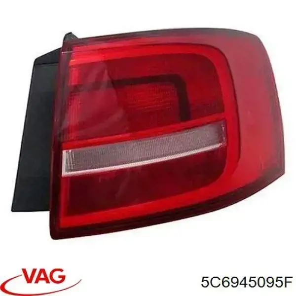 5C6945095F VAG Lanterna traseira esquerda externa