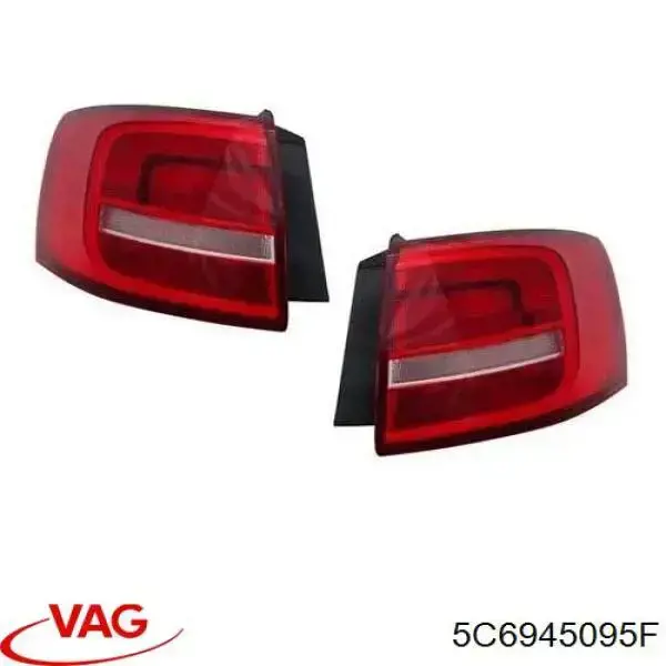 Lanterna traseira esquerda externa VAG 5C6945095F preço, a partir de 141,03 USD