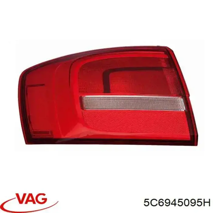 5C6945095H VAG Lanterna traseira esquerda externa