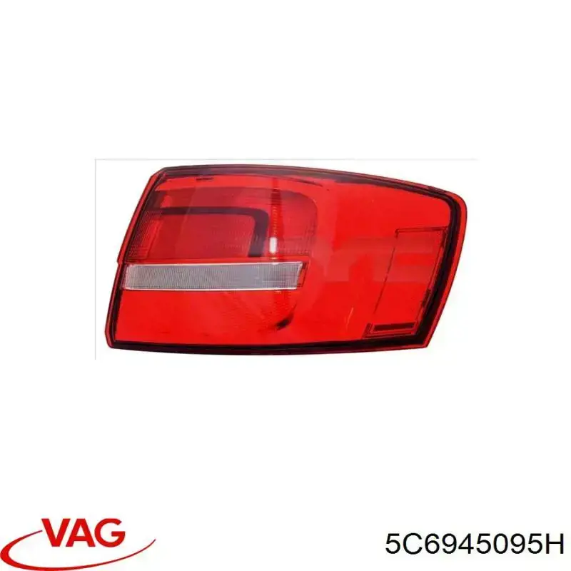 Lanterna traseira esquerda externa VAG 5C6945095H preço, a partir de 151,39 USD