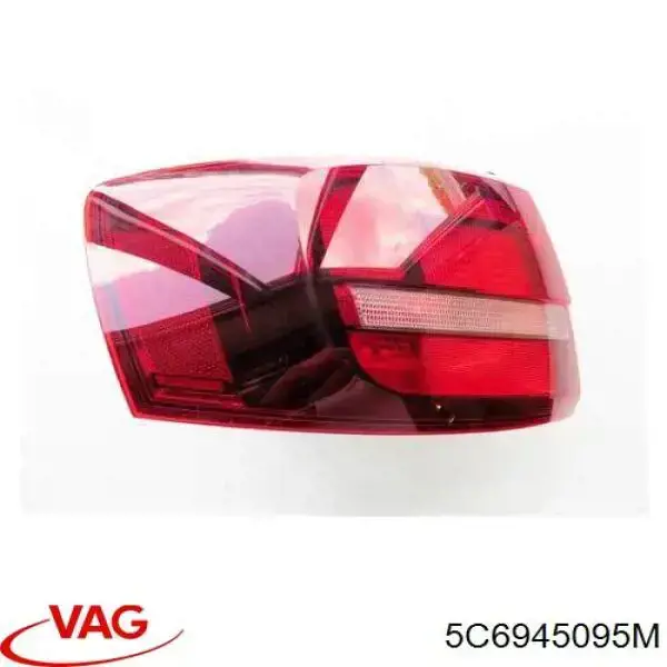 5C6945095M VAG Lanterna traseira esquerda externa