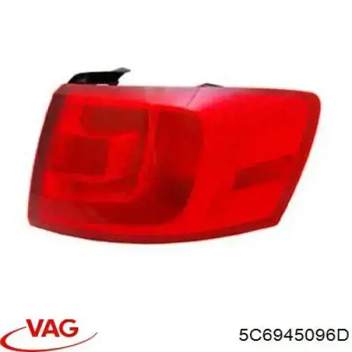 Compre 5C6945096D VAG Lanterna traseira direita externa