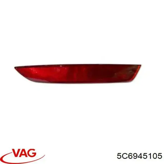 Retrorrefletor (refletor) do pára-choque traseiro esquerdo VAG 5C6945105 preço, a partir de 14,70 USD