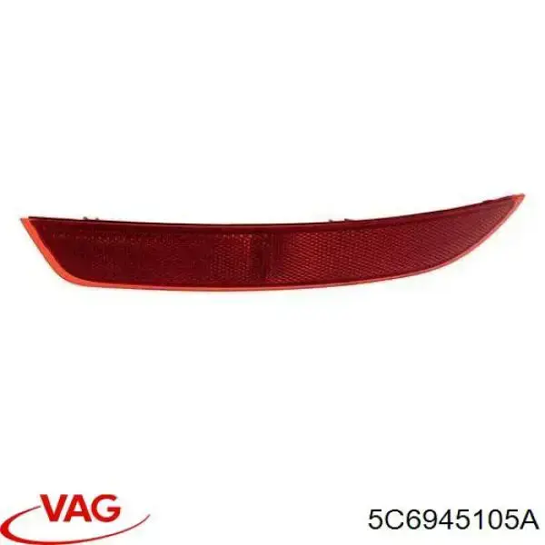 Retrorrefletor (refletor) do pára-choque traseiro esquerdo VAG 5C6945105A preço, a partir de 14,70 USD