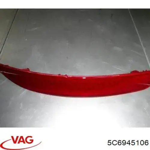 5C6945106 VAG Retrorrefletor (refletor) do pára-choque traseiro direito