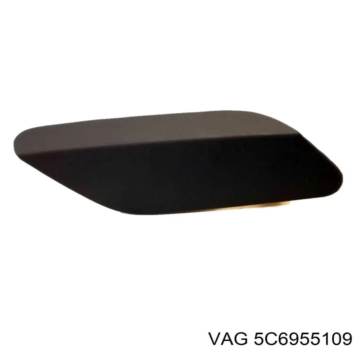 5C6955109 VAG Placa sobreposta do injetor de fluido para lavador da luz dianteira