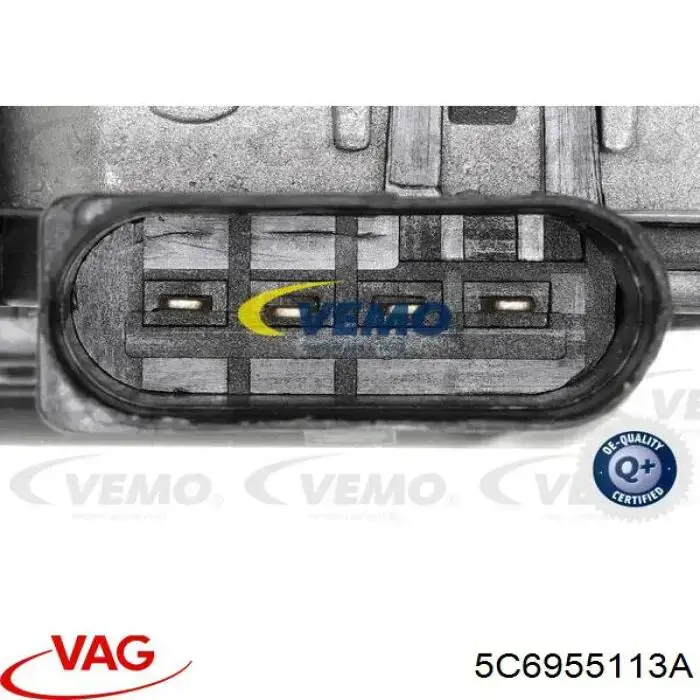 5C6955113A VAG Motor de limpador pára-brisas do pára-brisas