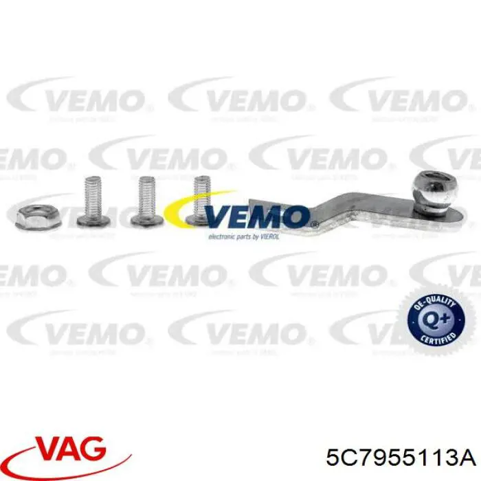 5C7955113A VAG Motor de limpador pára-brisas do pára-brisas