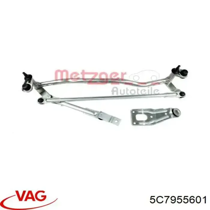 5C7955601 VAG Trapézio de limpador pára-brisas