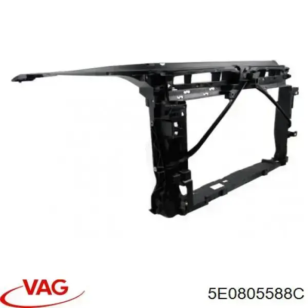 Suporte do radiador montado (painel de montagem de fixação das luzes) VAG 5E0805588C preço, a partir de 122,47 USD