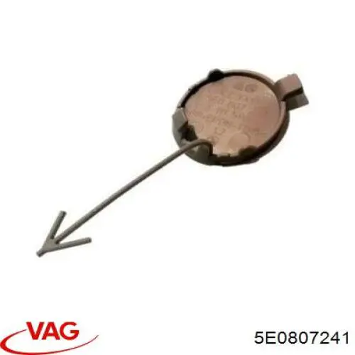Tampão dianteira do pára-choque do gancho de reboque VAG 5E0807241 preço, a partir de 5,55 USD